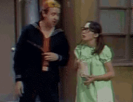a man and a girl are standing next to each other and the girl is wearing glasses