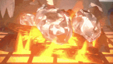 a pile of crumpled paper is sitting on a fire