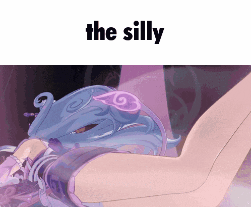 a picture of a girl with the words " the silly " above it