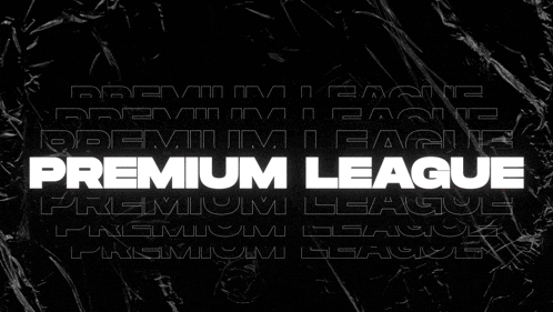 a black background with the words premium league written on it