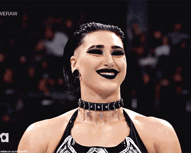 The Judgment Day Rhea Ripley GIF - The Judgment Day Rhea Ripley Cute Smile GIFs