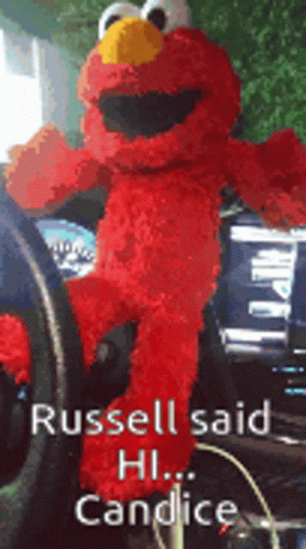 Russel Said Hi Candice GIF - Russel Said Hi Candice Elmo GIFs
