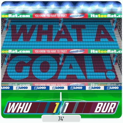 West Ham United F.C. (1) Vs. Burnley F.C. (1) Second Half GIF - Soccer Epl English Premier League GIFs