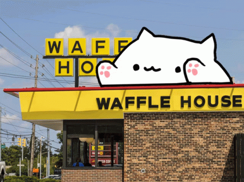 Bongo Cat Waffle House GIF - Bongo Cat Waffle House Bongo Waffle GIFs