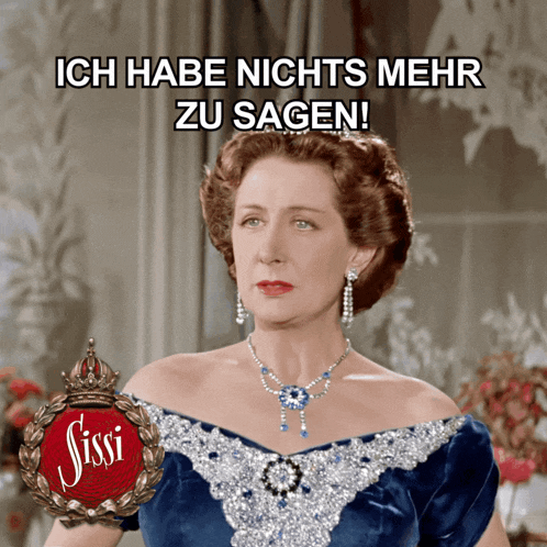 a woman in a blue dress with the word sissi on it