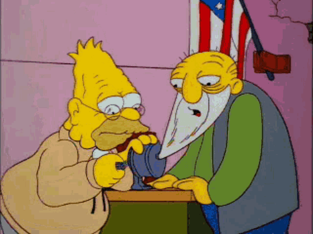 The Simpsons Grampa Simpson GIF - The Simpsons Grampa Simpson Jasper GIFs