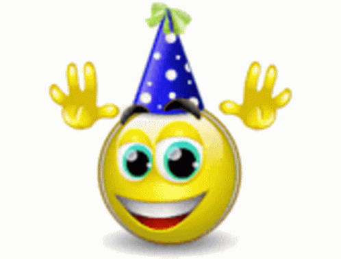 Happy Birthday Party Hat GIF - Happy Birthday Party Hat Emoji GIFs