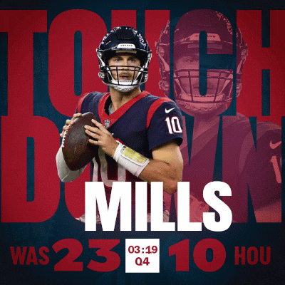 a poster of a football player with the name mills on it