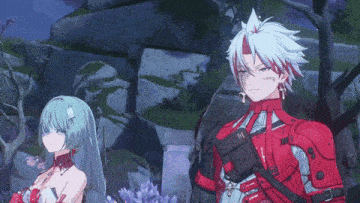 a man and a girl are standing next to each other