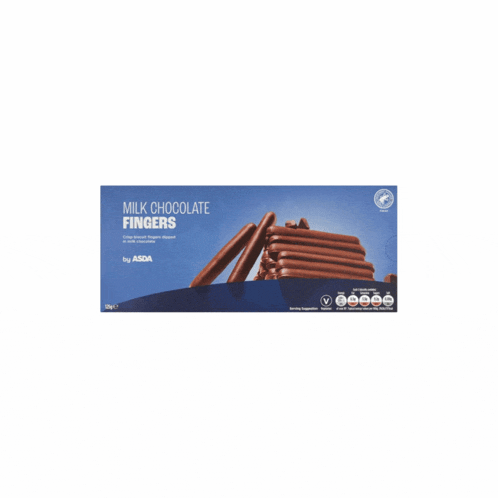 a box of milk chocolate fingers by cadbury