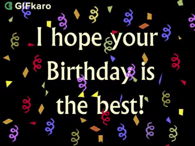 a birthday card that says i hope your birthday is the best on it