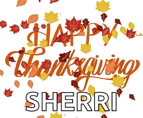 a sign that says happy thanksgiving with leaves around it