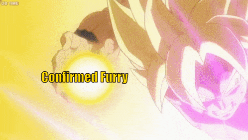 a cartoon of a man with the words confirmed furry you fool