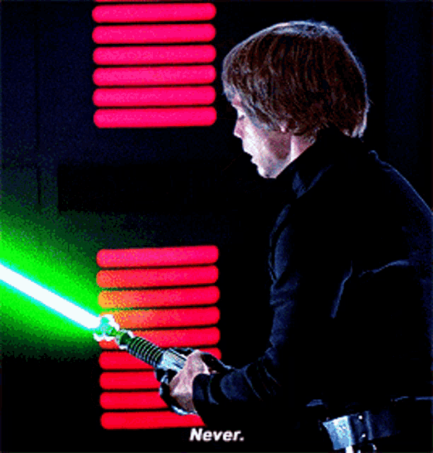 Star Wars Luke Skywalker GIF - Star Wars Luke Skywalker Never GIFs