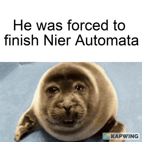 Seal Nier Automata He Was Forced To GIF - Seal Nier Automata He Was Forced To He Was Forced To Finish Nier Automata GIFs
