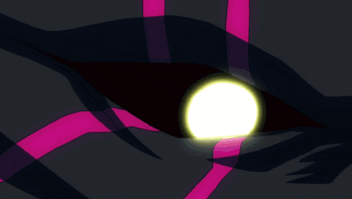 a purple and yellow dragon with a purple eye is flying through the air