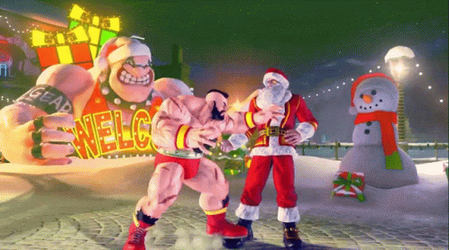 Zangief Street Fighter GIF - Zangief Street Fighter Santa GIFs