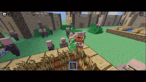 a screenshot of a video game with a tnt explosion