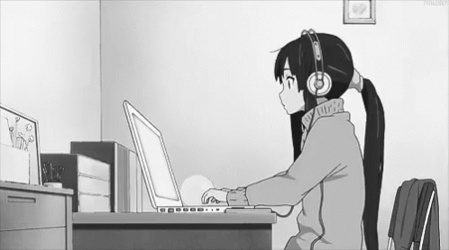 Work Work Work GIF - Anime Typing Laptop GIFs