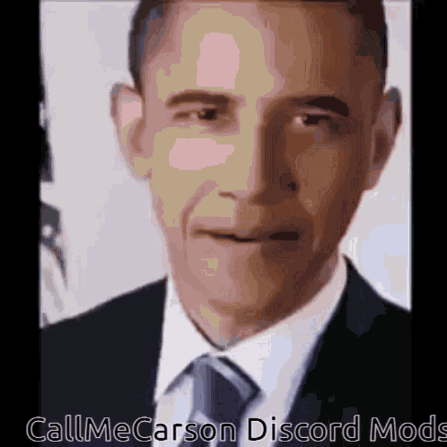 a picture of barack obama with the words call me carson discord mods