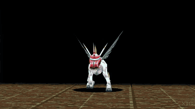 a video game screen shows a unicorn with wings