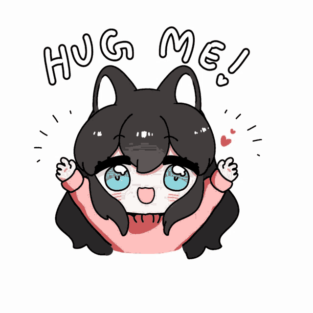 Miohug Mio Hug Me Or Else GIF - Miohug Mio Hug Me Or Else Mio Nekozakura GIFs