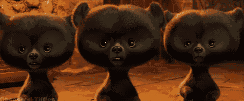 three teddy bears are standing next to each other and the words obsession-tittens are visible on the bottom