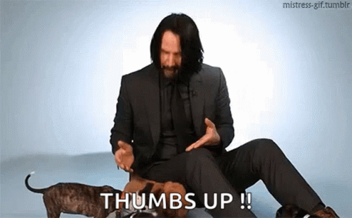 Keanu Reeves Thumbs Up GIF - Keanu Reeves Thumbs Up This Is Good GIFs