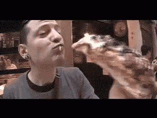 Chester Bennington Pizza GIF - Chester Bennington Pizza Linkin Park GIFs