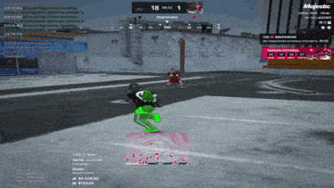 a screenshot of a video game that says majestic on the top left