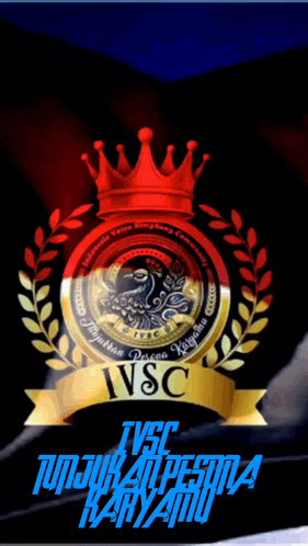 a logo for a company called ivsc with a crown and laurel wreath