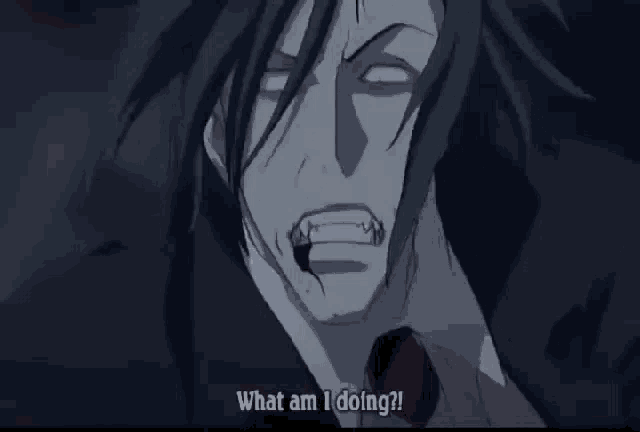 a cartoon character says what am i doing