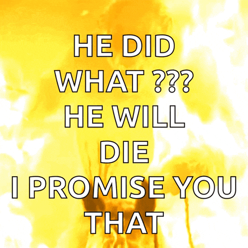 a poster that says he did what he will die and i promise you that