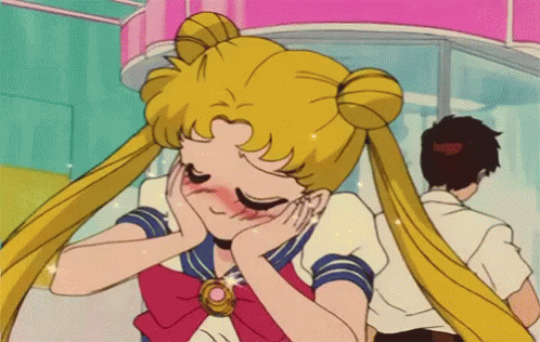 Sailormoon Blush GIF - Sailormoon Blush Fangirling GIFs
