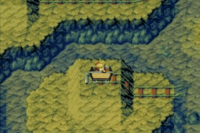 Golden Sun Mine Cart GIF - Golden Sun Mine Cart Game Boy Advance GIFs