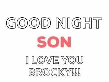 Good Night Son GIF - Good Night Son I Love You GIFs