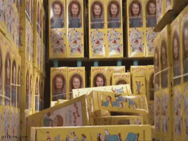 Chucky Boxes GIF - Chucky Boxes Good GIFs