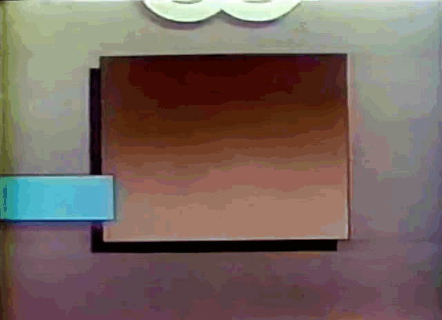 a cartoon drawing of a square with the number 3 above it