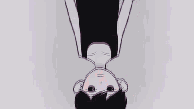 a black and white drawing of a cartoon character with a bow tie .