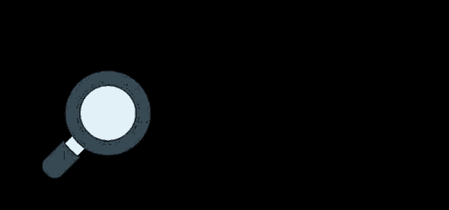 a magnifying glass with the word seo in blue