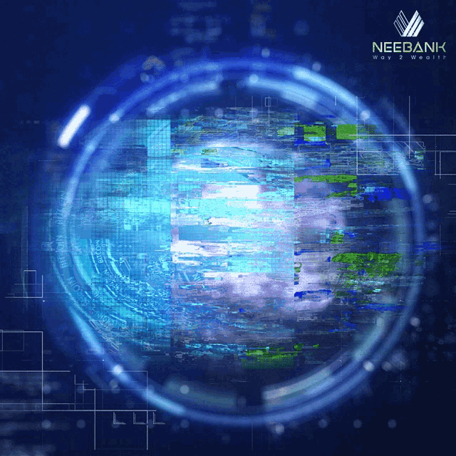 a globe with a neebank logo in the corner