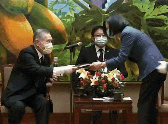 蔡英文 接見 GIF