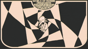 a poster for world of dweebs shows a cartoon character