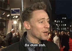 Tom Hiddleston Ba Dum Tish GIF - Tom Hiddleston Ba Dum Tish GIFs