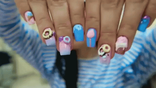 катя клэпп маникюр ногти кавай мило GIF - Kate Clapp Manicure Nails GIFs