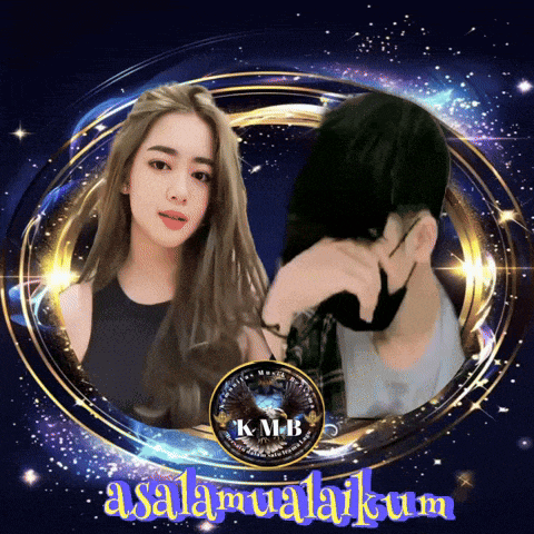 a picture of a man and a woman with the words assalamualaikum