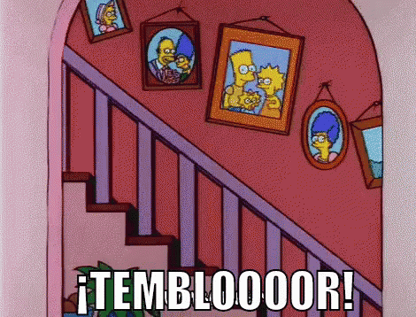 Temblor Los Simpson GIF - Temblo Los Simpson Los Simpsons GIFs