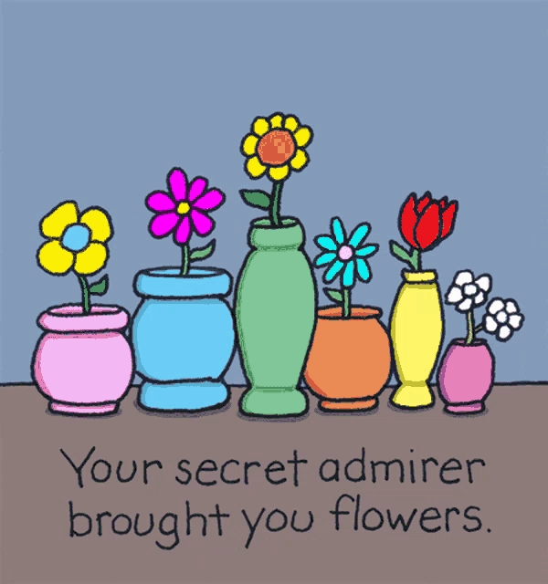 Because You Are Special Secret Admirer GIF - Because You Are Special Secret Admirer Flowers For You GIFs