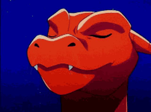 a close up of a cartoon character blowing smoke out of its nose