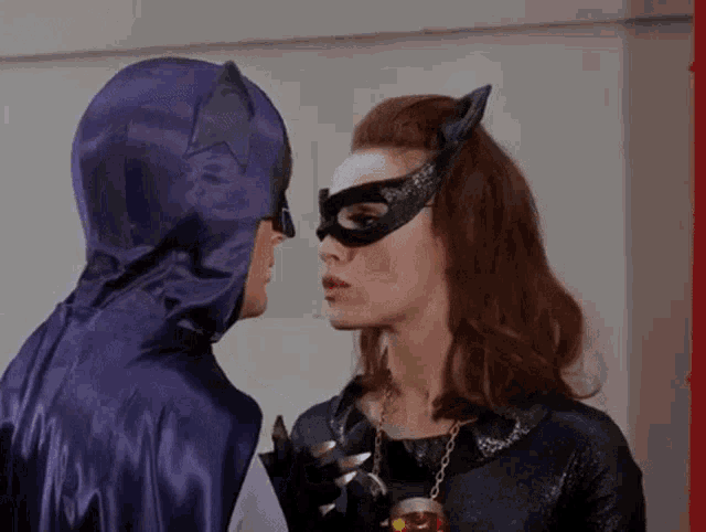 Batman Catwoman GIF - Batman Catwoman Kiss Me GIFs